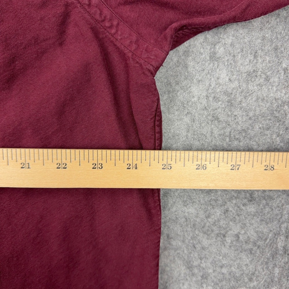 Ralph Lauren Shirt Mens XL Maroon Red Long Sleeve Pony Logo Button Down Cotton - Picture 8 of 11